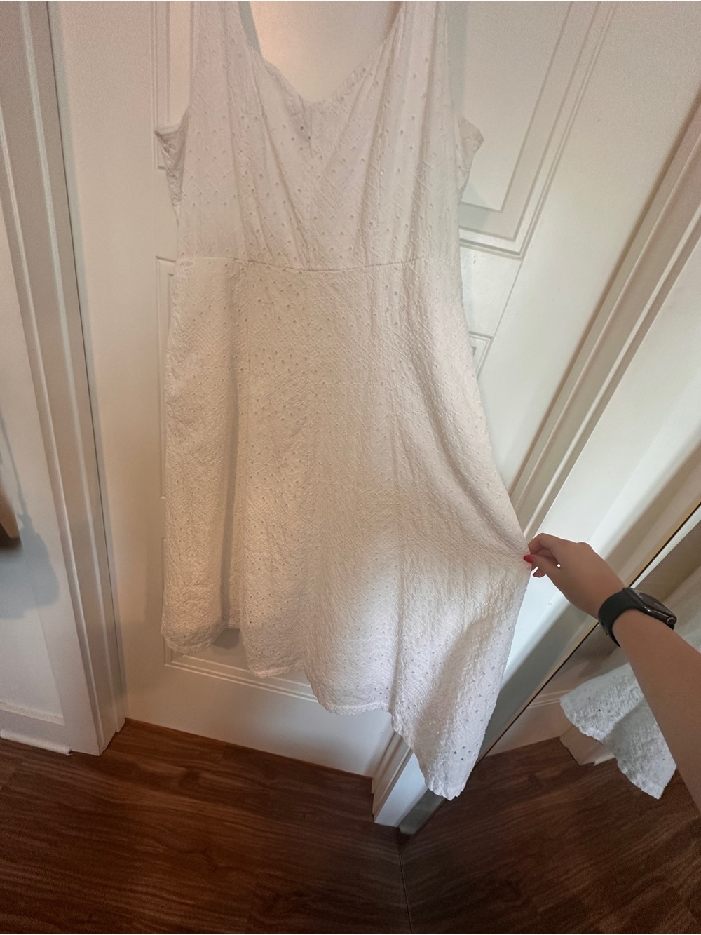 White Eyelet Maxi Sundress - Picture 2 of 6